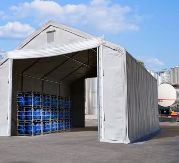 modular garage storage tent ever 8x20x5.3x3 prime-tex
