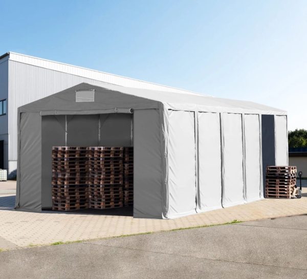 montažni garažni skladišni šator prof 8x16x5.4x4 pvc
