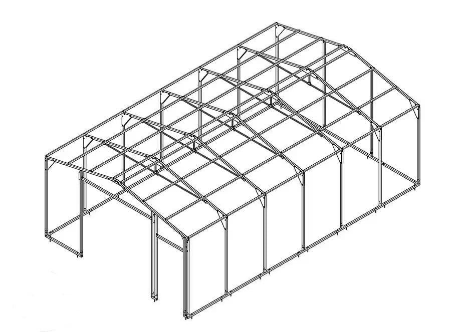 SKLADIŠČNA GARAŽNA HALA AR 5.70x9.20 - slika 5