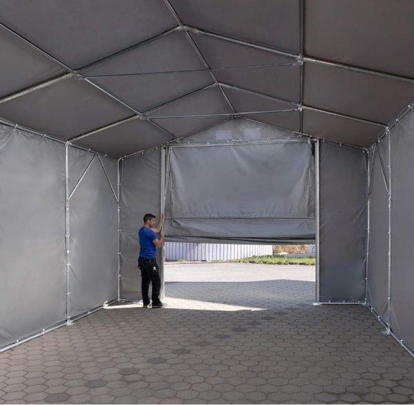 modular garage storage tent prof 5x10x3.9x3 pvc