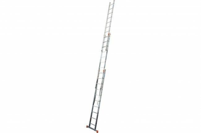 Tridelna aluminijasta večnamenska lestev toplifter 7,65 m – 3×10 – slika 2