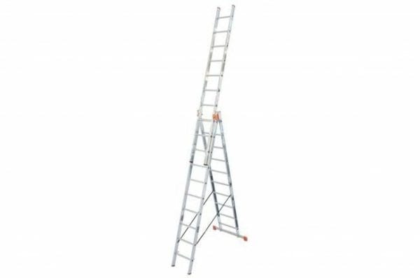 Tridelna aluminijasta večnamenska lestev TOPLIFTER 7,65 m – 3×10